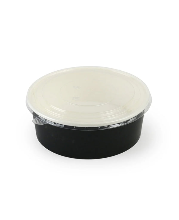 Black Paper Bowl 48 oz 200 tablets per carton