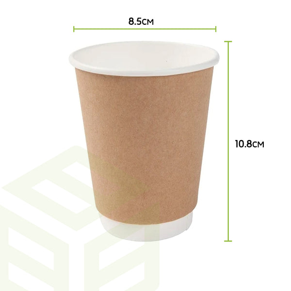 Double-layer kraft paper cups (12) ounce packing: 500 per carton