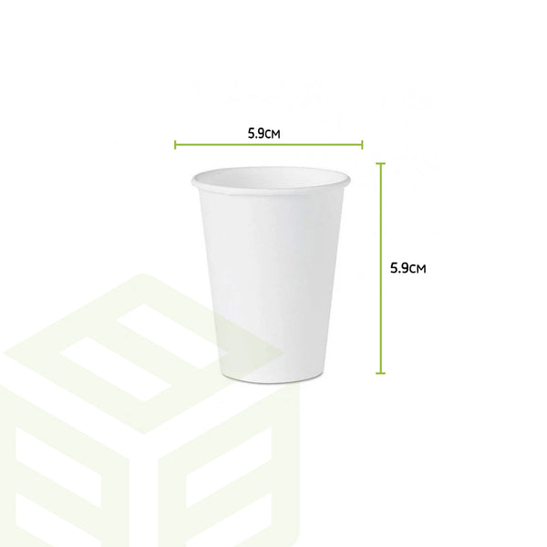 White Paper Cups (4oz) 1000 Cups in a Carton