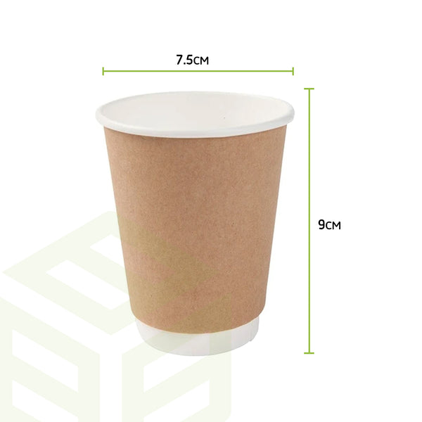 Two-layer kraft paper cups (8) ounce packing: 500 per carton