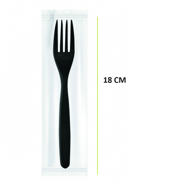 Black wrapped forks length 18 cm Quantity: 1000 per carton