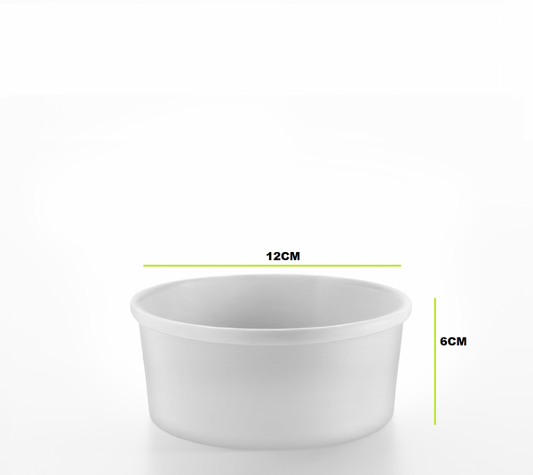 White bowl 12 oz Packing: 450 per carton with lid