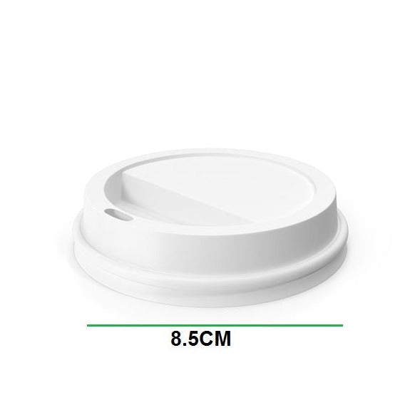 White Plastic Paper Cup Lid (12oz) 1000 Lids per Carton