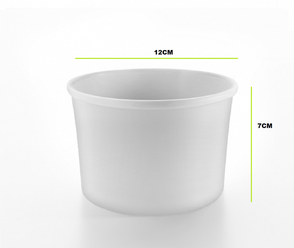White bowl 16 oz Packing: 450 per carton with lid