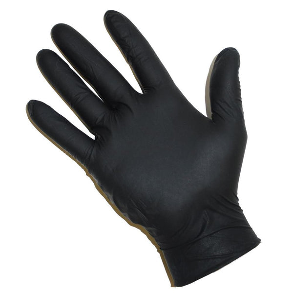 Black gloves without powder, the size is very large, the number is 700 per carton