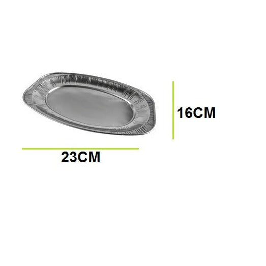 Oval aluminum plate (small) Quantity: 500 plates, length 23, width 16